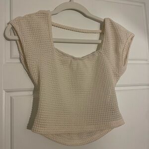 CUTE CROCHET OPEN BACK TOP